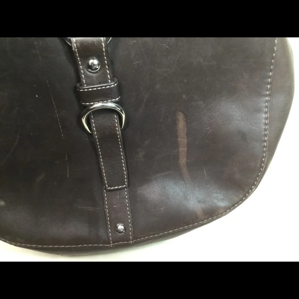 Coach Brown Leather Chelsea Hobo Crossbody READ
